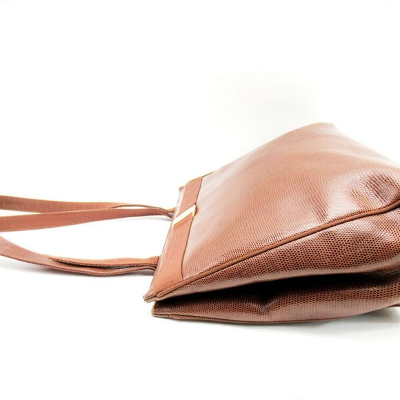 Ferragamo Tote Bag Vala Hardware Leather Auth T17230 - Picture 4 of 8